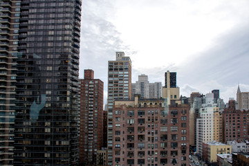 Fototapeta na wymiar new york city skyscrapers
