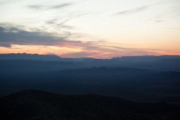 Beautiful Sunset in Big Bend National Park