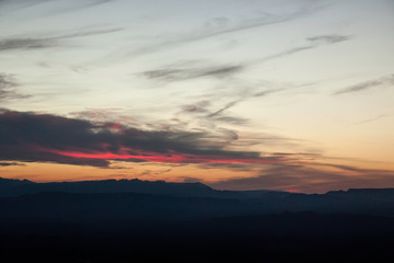 Beautiful Sunset in Big Bend National Park