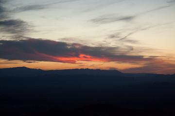 Beautiful Sunset in Big Bend National Park