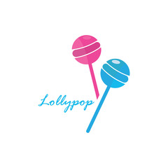 Sweet candy Lollipop  Realistic vector Background template Illustration