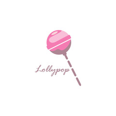 Sweet candy Lollipop  Realistic vector Background template Illustration