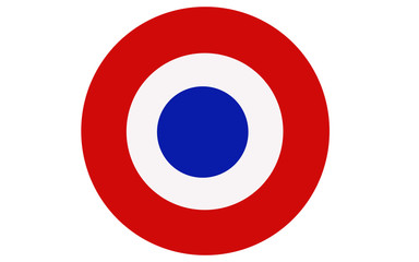 Red, white and blue bullseye for 4th of July background graphic