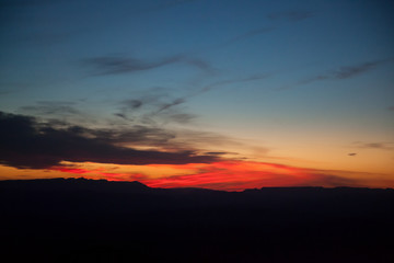 Sunset in the Desert