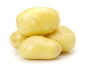 New potato isolated on white background