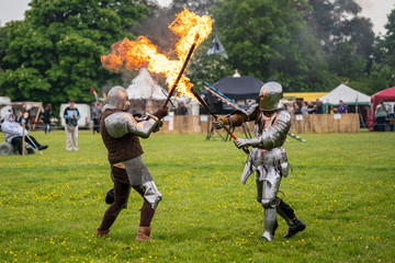 Knights fighting with Fire
