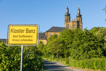 Obraz premium Kloster Banz bei Bad Staffelstein, im Landkreis Lichtenfels.