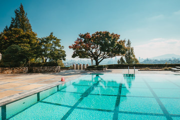 swimming pool in a hotel