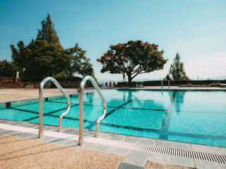 swimming pool in a resort