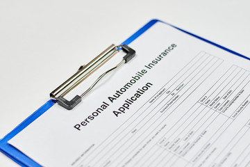 Personal Automobile Insurance Application