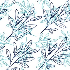 Floral seamless pattern design. Abstract background pastel color wallpaper vector.