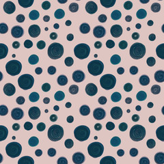 circles seamless watercolor pattern