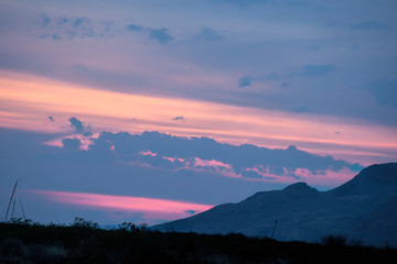 Sunset in the Desert