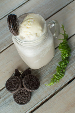 Batido Natural Con Helado Mas Galletas Oreo