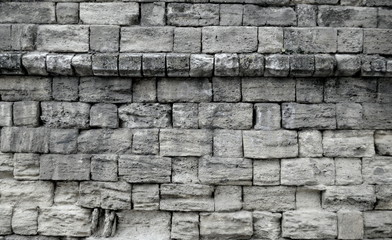 old  gray brick wall