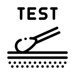 skin dermatitis test icon vector. skin dermatitis test sign. isolated contour symbol illustration