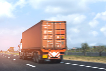 truck on the highway