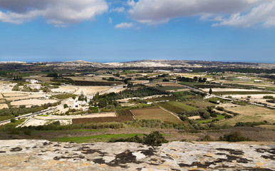 Fototapeta premium View from Mdina in Malta