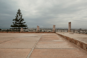 TUNIS, CARTHAGE: national Museum of Carthage, observation deck, under UNESCO protection 