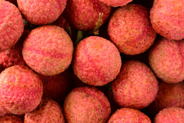 Litchi isolated background