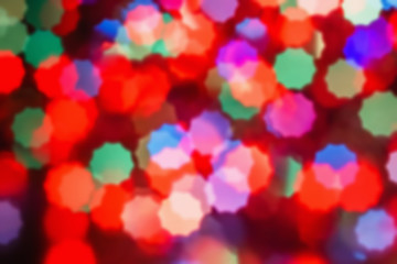 Nature light background- bokeh christmas. Illuminated decor