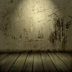   old wall and floor