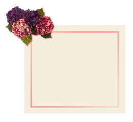 A Floral Border around a Customizable Colored Background Perfect for Cards and Invitations