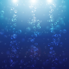 air bubbles of water