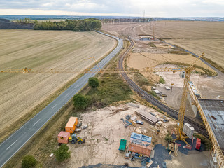 Baustellenfotos aus der Luft