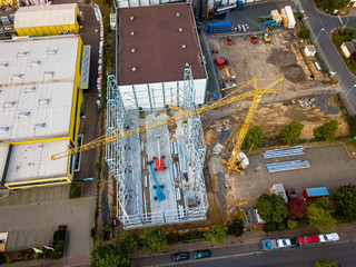 Baustellenfotos aus der Luft