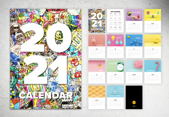 2021 Wall Calendar Layout