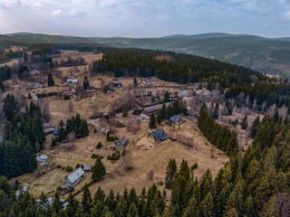 Obraz premium View from above on Horni Maxov in Czech republic