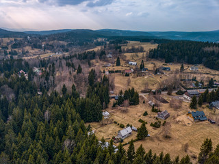 Obraz premium View from above on Horni Maxov in Czech republic