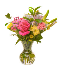A beautiful and colorful floral arrangement for Mother's Day, Easter or birthday
