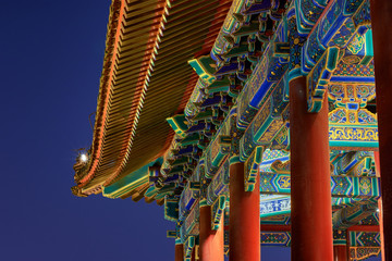 Old pagoda on Jingshan hill in Beijing, China