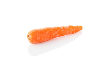 Carrot. Single carrot on a white background. (Tr - havuc)
