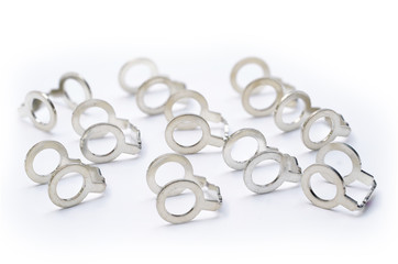 fuel washers on a white background
