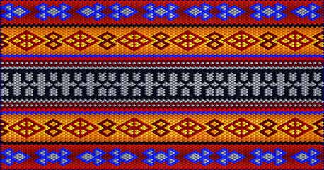 Traditional ethnic ornament for use on fabrics, tiles, ceramics and other interior details.