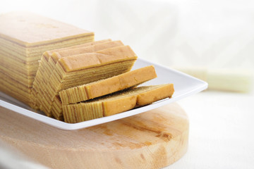 Indonesian layered cake is a Favorite cake for special celebrations such as Chinese New Year, Christmas, or Eid