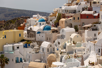 beautiful view of old city , santorini, greece