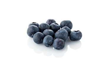 Bilberry, blueberry. Bilberry or blueberry on a white background. (Tr - yaban mersini)