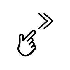 Pointer icon best design template