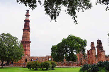 Qutub Minar Tower in New Delhi, India