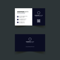 Business card design with modern layout