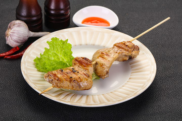 Chicken wings skewer
