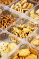 Mixed Snacks (close up shot; selective focus)