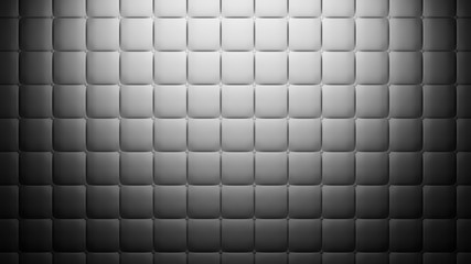 White mental hospital padded room.  3D-rendering.
