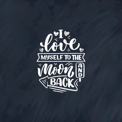 Selfcare lettering quote for blog or sale. Time to something nice. Beauty, body care, premium cosmetics, delicious, ego. Modern calligraphy. Vector design print