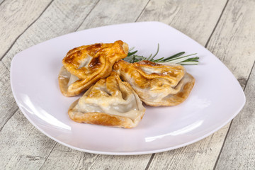 Georgian cuisine - khinkali with meat