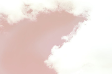 Fototapeta na wymiar Beautiful calm and nice sky with clouds landscape. Abstract Minimalist wallpaper. Power of nature.